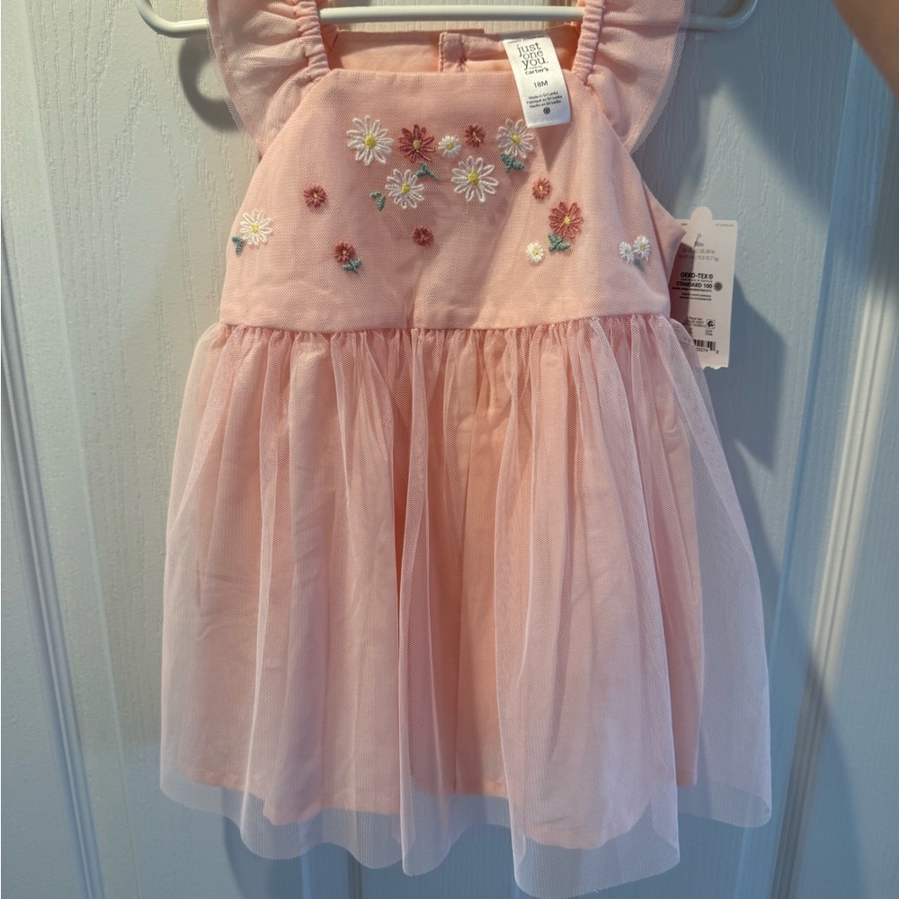 Pink Floral Kids Formal Dress